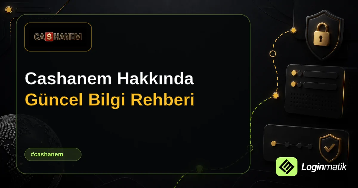 Cashanem Hakkında Güncel Bilgi Rehberi - Cashanem Loginmatik rehber görseli