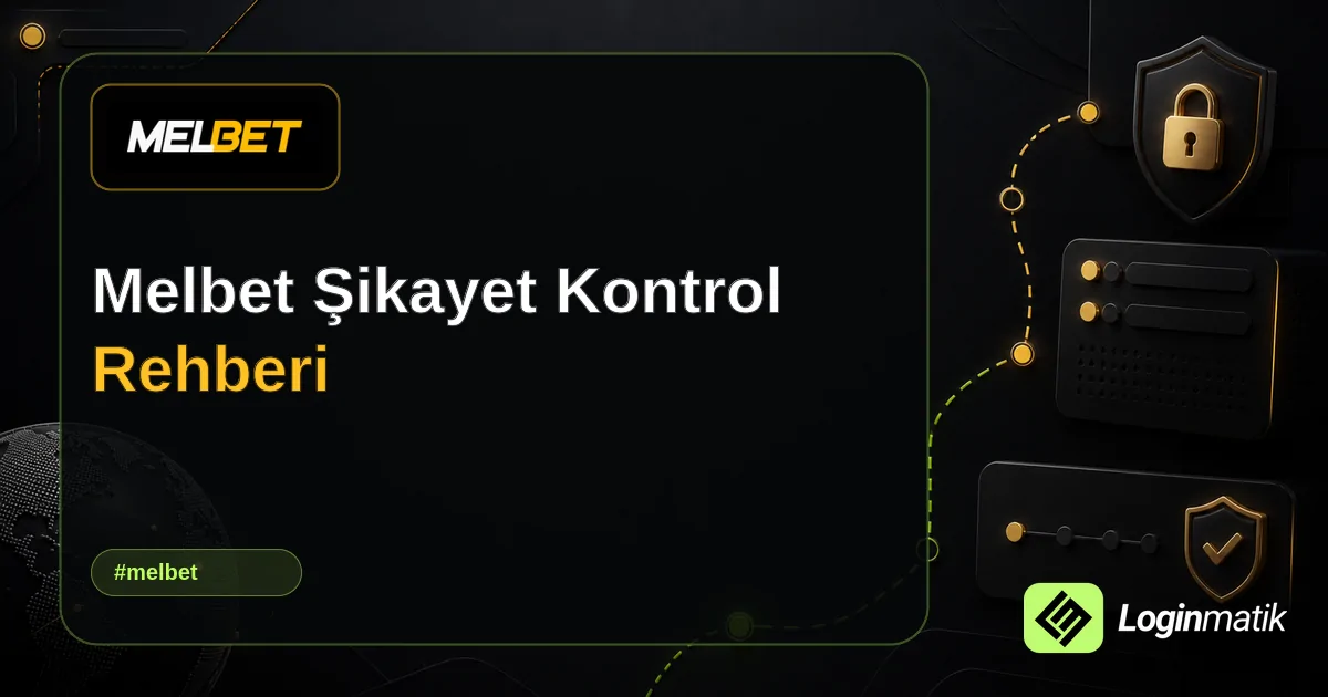 Melbet Şikayet Kontrol Rehberi - Melbet Loginmatik rehber görseli