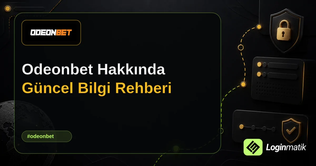 Odeonbet Hakkında Güncel Bilgi Rehberi - Odeonbet Loginmatik rehber görseli