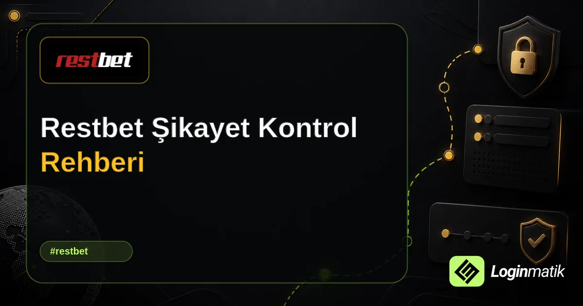 Restbet Şikayet Kontrol Rehberi - Restbet Loginmatik rehber görseli