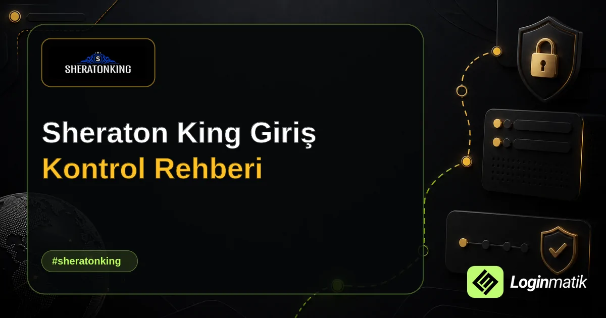 Sheraton King Giriş Kontrol Rehberi - Sheraton King Loginmatik rehber görseli